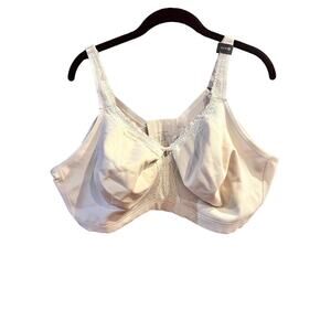 Curvy Couture 1010 Cotton Luxe Unlined Wire Free Bra US Size 46 DDD NWT